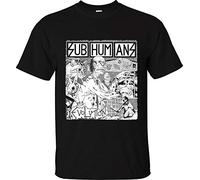 Subhumans T-Shirt Evolution Oficial Citizen Fish Culture Shock Punk Rock Black XL