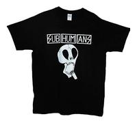 Subhumans T-Shirt Hardcore Anarcho Punk Rock Festival Band Graphic Tee Black