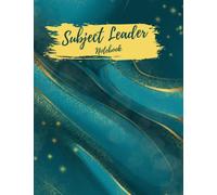Subject Leader Notebook - Teal Marble: Subject Leader Notebook - Teal Marble Design - 200 Pages of Pages to assist on your Subject Leadership journey