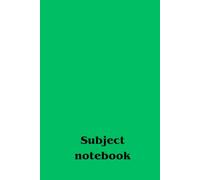 Subject notebook lined: A themed notebook. Positive affirmation, motivational, perfect for personal use or for the whole school. Get yours today.