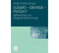 Subjekt - Identitat - Person? - 9783531159478