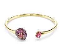 Sublima bangle, Pear cut, Red, 18K gold finish
