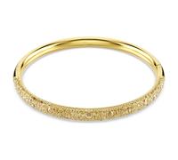 Swarovski Sublima Round Bangle, Brown, Gold shiny