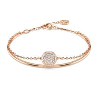 Sublima bangle, White, 18K rose gold finish