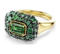 Sublima cocktail ring, Octagon cut, Green, 18K gold finish