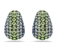 Sublima drop earrings, Round cut, Small, Multicoloured, Ruthenium plated