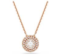 Sublima pendant, Round cut, White, 18K rose gold finish