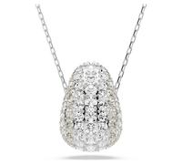 Swarovski Sublima Pendant Necklace, Clear Round-Cut Crystals in a Rhodium-Finished Setting, Part of the Sublima Collection
