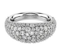 Swarovski Sublima ring White, Rhodium plated