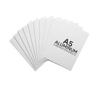 Sublimation Blank Aluminium Sheet 21x14 cm - Gloss White A5 Size for Heat Press Transfers, Personalised Photo Panels & Signage (10 Pack)