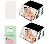 Sublimation Blanks Magnetic Sheet 40Pcs - 7.5x5.5CM Personalized Sublimation Fridge Magnets for DIY Custom Magnetic Labels for Office Whiteboard Kitchen Microwave Lockers Home Decor Crafts