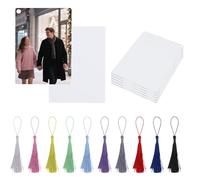 Sublimation Bookmarks Blank Aluminum 20 PCS 2.5x3.5 Inch Metal 1MM Thick Larger Bookmark for Double-Side Heat Transfer