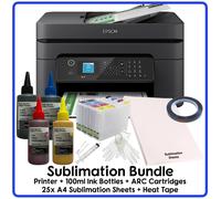 Sublimation Bundle: Epson WF-2930 All-in-One (Various Bundle Options)