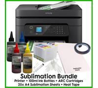 Sublimation Bundle: Epson WF-2930 All-in-One (Various Bundle Options)