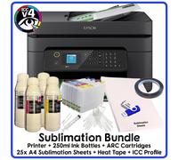Sublimation Bundle: Epson WF-2930 All-in-One (Various Bundle Options)