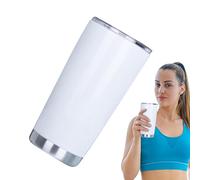 Sublimation Cups - Metal Vacuum Bottle, Thermal Retention Vessel, Thin Cylindrical, Coated Container with Printable | For Promotion of
