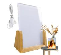Sublimation Night Lights Blanks Acrylic Blank Display Stand Base | LED Acrylic Photo Frame for Bedroom Nightstand Home Stand Display Acrylic Photo Frame Birthday Christmas Women Men