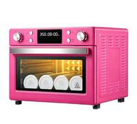 Sublimation Oven 30L, 1400W Convection Heat Press Oven with Led Display Screen, 360° Heat Transfer, 190-200°C/375-390°f, 4-8 Minutes Mug Heat Press for Bulk Printing On Tumblers, Mugs & Cups pink