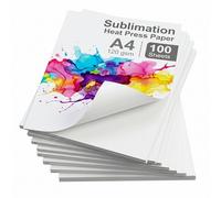 Sublimation Paper A4 120gsm, 100 Sheets Heat Transfer Paper (1 Pack) | For T-Shirt Printing, Mugs & Tumblers, Compatible with Sublimation Ink & Printers Rapid Drying with Superior Definition