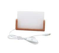 Sublimation Photo Frame with LED Light and Wood Stand Picture Frame for Heat Press Machines Printing