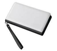 Sublimation Purses PU Leather Wallet Large Capacity Clutch with Multiple Card Slots for Women Men, DIY Crafting