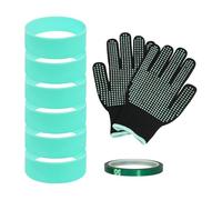 Sublimation Silicone Bands - Anti Ghosting Ring Set, Heat Wrap Fit Stabilizer | Craft Mug Cup Bottle Jar Accessory for Art Water Bottle Travel Mug Cup Home DIY Tumbler Press Crafting