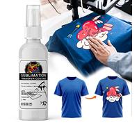 Sublimation Spray for Cotton Shirts, Sublimation Coating Spray, All Fabric Including Polyester, Wood, Carton, Canvas, Tote Bag, Pillows, Quick Dry & Super Adhesion, Waterproof, High Gloss (100 ml)