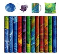 Sublimation Transfer Sheets, 12 Pcs 12x12" Pumping Pattern- Pre-Printed Sublimation Paper for Mug Heat Press, Coaster Blanks, DIY T- Shirts