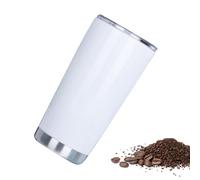 Sublimation Transferable Empty Cup, White Plain Mug, Compatible with Sublimation Printing, Sublimation Mug - 20oz Stainless Steel, Vacuum Insulated Coffee Ice Cream Sundae, Gift for Woman