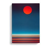 Sublime Abstract Sunset Canvas Print | Gallery Wrapped 30mm Frame Wall Art | 30x20 inches | Ready to Hang | Abstract Landscape Picture | Living Room Bedroom Lounge Office