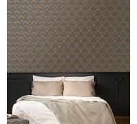 Sublime Art Deco Geometric Wallpaper Black/gold