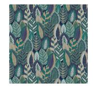 Sublime Arty Leaves Blue Wallpaper | Paste The Wall Application | Blue Leaves | 10M Roll