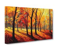 Sublime Autumn Forest Vol.1 Canvas Print | Gallery Wrapped 30mm Frame Wall Art | 30x20 inches | Ready to Hang | Abstract Landscape Picture | Living Room Bedroom Lounge Office