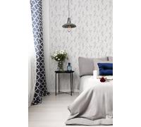 Fresco White/Silver Distressed Texture Wallpaper | White Textured Wallcovering | Eco-Friendly Wallpaper