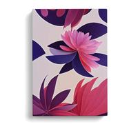 Sublime Flowers Canvas Print | Gallery Wrapped 30mm Frame Wall Art | 30x20 inches | Ready to Hang | Modern Floral Picture | Living Room Bedroom Lounge Office
