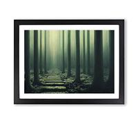Sublime Forest H1022 Framed Print for Living Room Bedroom Home Office Décor, Wall Art Picture Ready to Hang, Black A4 Frame (34 x 25 cm)