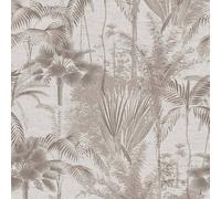 Sublime Jungle Texture Neutral Wallpaper | Paste The Wall Application | Beige Textured | 10M Roll