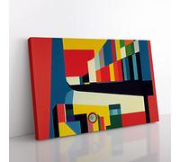 Sublime Modern Abstract Art Canvas Wall Art Print Ready to Hang, Framed Picture for Living Room Bedroom Home Office Décor, 76x50 cm (30x20 Inch)