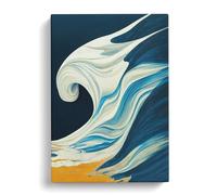 Sublime Ocean Wave Canvas Print | Gallery Wrapped 30mm Frame Wall Art | 30x20 inches | Ready to Hang | Abstract Seascape Picture | Living Room Bedroom Lounge Office