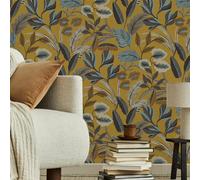 Sublime Paradise Art Floral Wallpaper, White