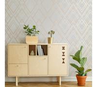 Sublime Ritz Grey & Rose Gold Wallpaper (WAS 15.99)