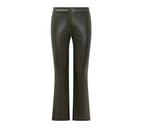 Sublime Slim Trousers, female, Max Mara, Leather Trousers, Green, XL, Trousers XL