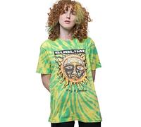 Sublime T Shirt 40oz to Freedom Band Logo Official Unisex Dip Dye Green M