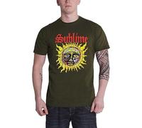 Sublime T Shirt Yellow Sun Band Logo Official Unisex Green M