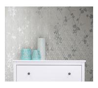Sublime Theia Blossom Silver Wallpaper (WAS 17.99)