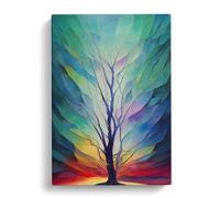 Sublime Tree No.2 Canvas Print | Gallery Wrapped 30mm Frame Wall Art | 30x20 inches | Ready to Hang | Abstract Landscape Picture | Living Room Bedroom Lounge Office