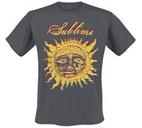 Rock Off Trade T-Shirt Sublime Yellow Sun Band Logo Unisex Short Sleeve Grey XXL