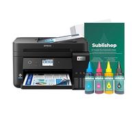 Sublishop Converted Sublimation Printer Epson EcoTank ET-4856 Compatible - Plug and Print Starter Bundle