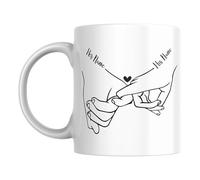 SUBLIX Custom Couple's Mug | Personalized Love Design with Names | Romantic 11 oz Ceramic Coffee Cup | Gift for Anniversary, Wedding, Valentine's Day, or Special Occasions