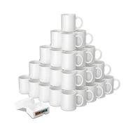 SUBLOVER 36pcs Sublimtion Blanks Ceramic White Tazas para Coffee Mugs 11OZ Sublimation Cups Bulk for Christmas for Mug Press Machine